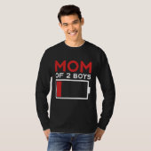 Mom of 2 Boys Mother's Day Tシャツ (正面フル)