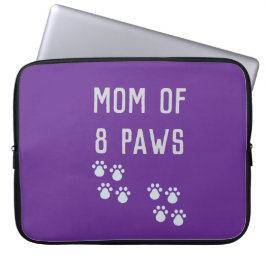 Mom of 8 paws ラップトップスリーブ