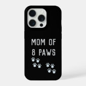 Mom of 8 paws iPhoneケース (裏面)