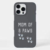 Mom of 8 paws iPhoneケース (裏面)