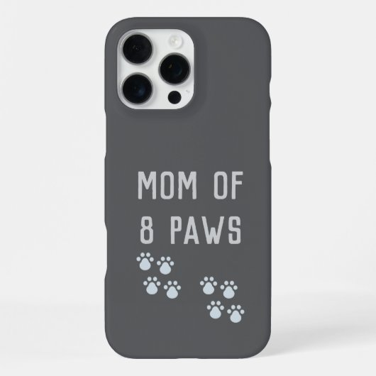 Mom of 8 paws iPhoneケース (裏面)