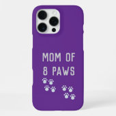 Mom of 8 paws iPhoneケース (裏面)