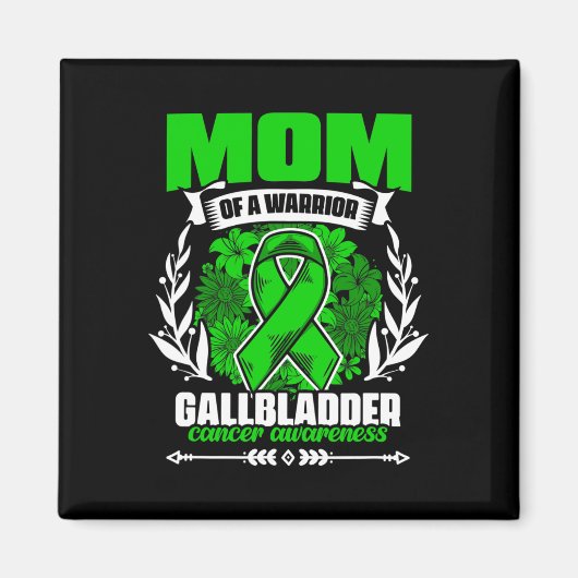 Mom Of A Warrior – 胆管がん胆嚢Ca マグネット (正面)