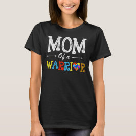 Mom Of A Warrior – 自閉症意識 Tシャツ