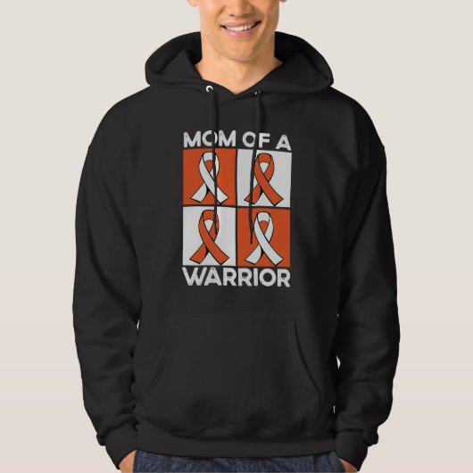 Mom Of A Warrior Support Squad Leukemia Awareness パーカ (正面)