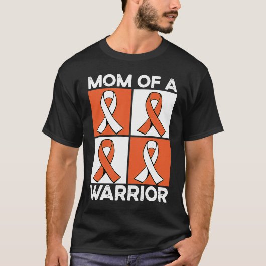 Mom Of A Warrior Support Squad Leukemia Awareness Tシャツ (正面)