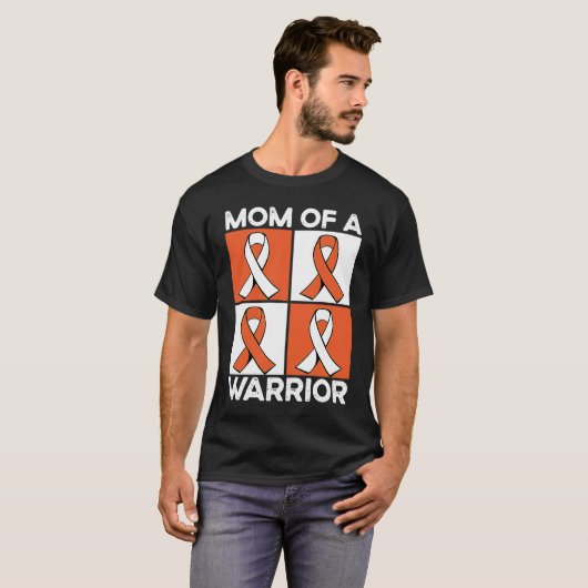 Mom Of A Warrior Support Squad Leukemia Awareness Tシャツ (正面フル)