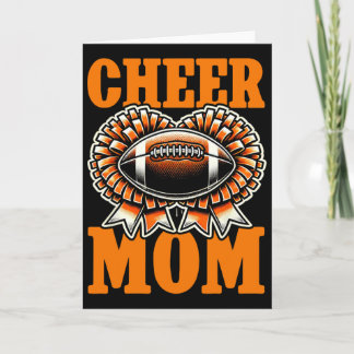 Mom Of Both Footll Cheerleading Cheer Mom Game Day カード