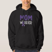 Mom Of Epilepsy Warrior Mother Epilepsy Awareness  パーカ (正面)