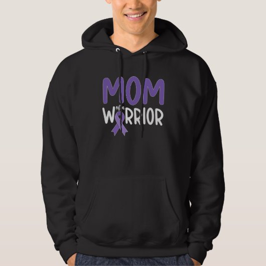 Mom Of Epilepsy Warrior Mother Epilepsy Awareness  パーカ (正面)
