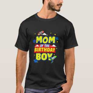Mom Of The誕生日宇宙飛行士ボーイアウター・スペース Tシャツ
