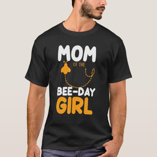 Mom Of The Bee Day Girl Beekeeper Beekeing Honey Tシャツ (正面)