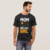Mom Of The Bee Day Girl Beekeeper Beekeing Honey Tシャツ (正面フル)