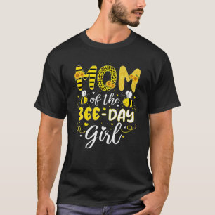 Mom Of The Bee Day Girl Cute 1St Birthday Sweet Mo Tシャツ