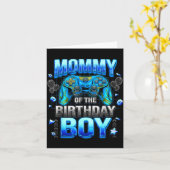 Mom Of The Birthday Boy Cool Gamer Funny Video Gam カード (黄色い花)