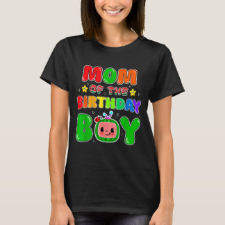 Mom Of The Birthday Boy Funny Melon Family Party M Tシャツ