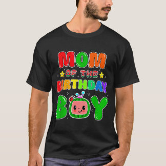 Mom Of The Birthday Boy Funny Melon Family Party M Tシャツ