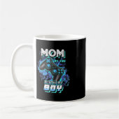 Mom Of The Birthday Boy Matching Video Game Birthd コーヒーマグカップ (左)