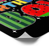 Mom Of The Birthday Boy Melon Family Matching Funn ポスター (角)