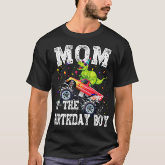 Mom of the Birthday Boy T Rex Dinosaur Monster Tru Tシャツ