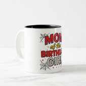 Mom of the Birthday Girl Mug  ツートーンマグカップ (正面左)
