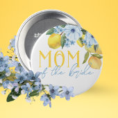 Mom of the Bride Lemonブライダルシャワーピンオンボタン 缶バッジ
