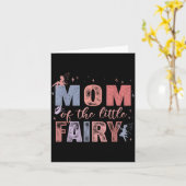 Mom Of The Little Fairy 1st Birthday Girl Fairytal カード (黄色い花)