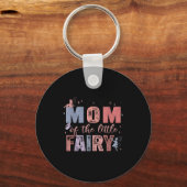 Mom Of The Little Fairy 1st Birthday Girl Fairytal キーホルダー (正面)