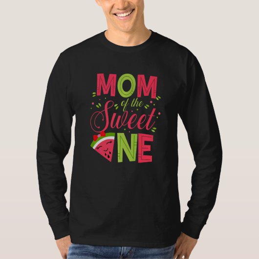Mom Of The Sweet One Watermelon Mommy Mama 1st Bd Tシャツ (正面)