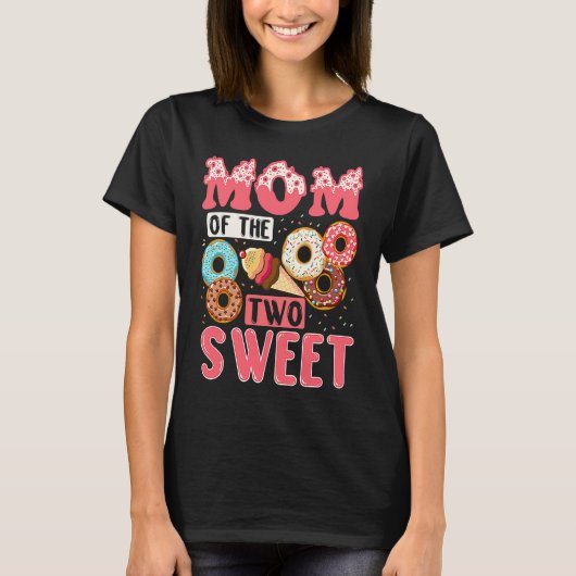 Mom Of The Two Sweet Kids Proud Mother Mothers Day Tシャツ (正面)