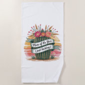 Mom Of The Year (Just Kidding) ビーチタオル (正面)