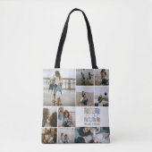 Mom of the Year Patchwork Photo Design トートバッグ (正面)