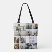 Mom of the Year Patchwork Photo Design トートバッグ (裏面)