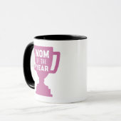 Mom of the Year Trophy Design マグカップ (正面左)