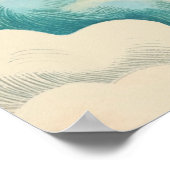 Mom-osaサンシャインアンドクラウドレトロベビーシャワー ポスター (角)