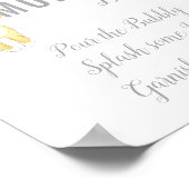 Mom-Osaバーサインベビー散水キツネとバナー ポスター (角)