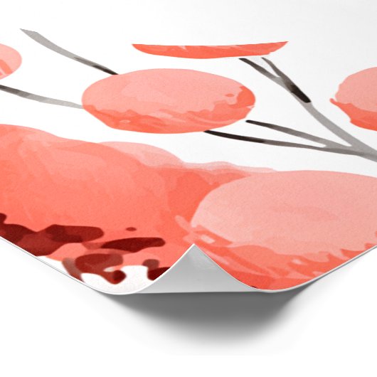 Mom-osaバー小さなワイルドフラワーガール赤ちゃんシャワー ポスター (角)