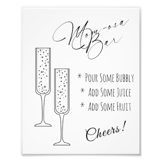 Mom-osaバー表示サイン フォトプリント (正面)