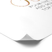 Mom-osaバー金ゴールドグリッタースクリプト文字ポスター ポスター (角)