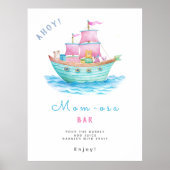 Mom-osa Ahoyそれはベビー船の動物ベビーシャワーである ポスター (正面)