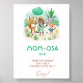 Mom-osa Little Explorer Detective Baby Shower ポスター (正面)
