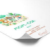 Mom-osa Little Explorer Detective Baby Shower ポスター (角)