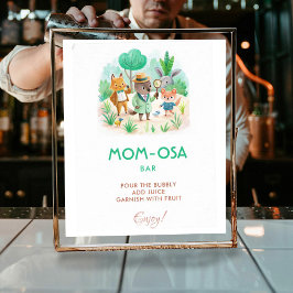 Mom-osa Little Explorer Detective Baby Shower ポスター