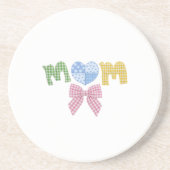 Mom Patchwork Mother's Day Gift Coaster コースター (正面)