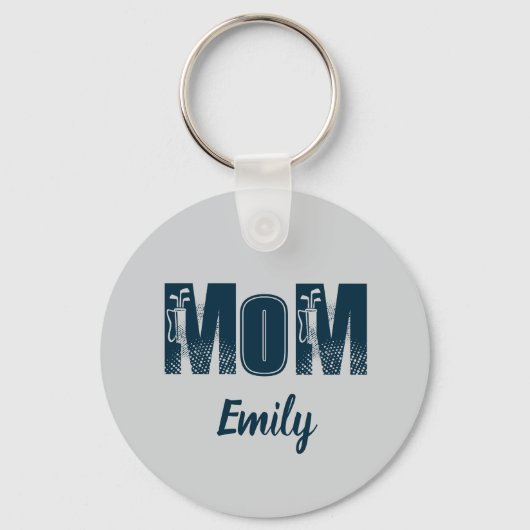 Mom Personalized name  キーホルダー (正面)