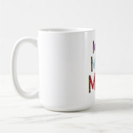 MOM Personalized Name Elegant White  コーヒーマグカップ