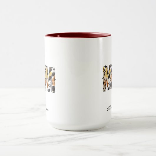 Mom Personalized Name  Mug マグカップ (中央)