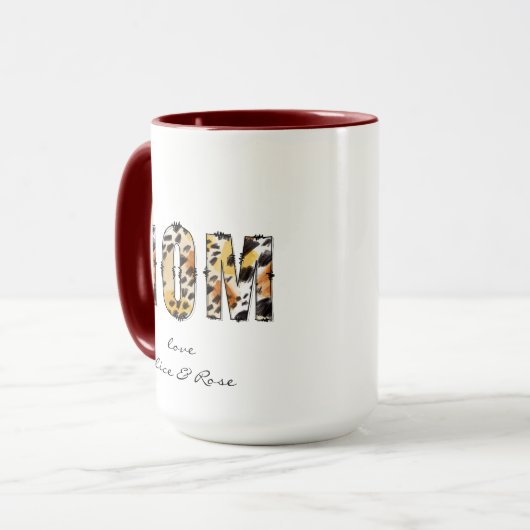 Mom Personalized Name  Mug マグカップ (正面左)