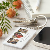 Mom Photo CollageハートPhoto Mother's Day Keychai キーホルダー (正面右)