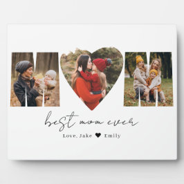 Mom Photo CollageハートPhoto Mother's Day Poster フォトプラーク